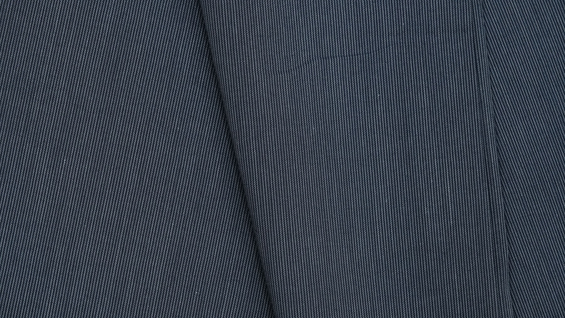 Light Grey Cotton with Charcoal Grey Stripes - Image 2