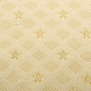 Dutch White Motif Embroidered Jamawar With Gold Zari Work