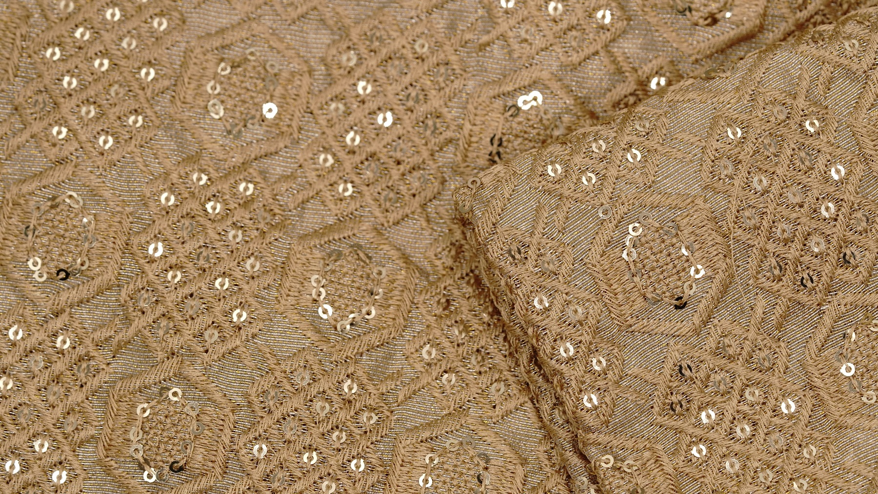 Hazel Wood Jamawar Silk With Tone-on-Tone Embroidery - Image 2